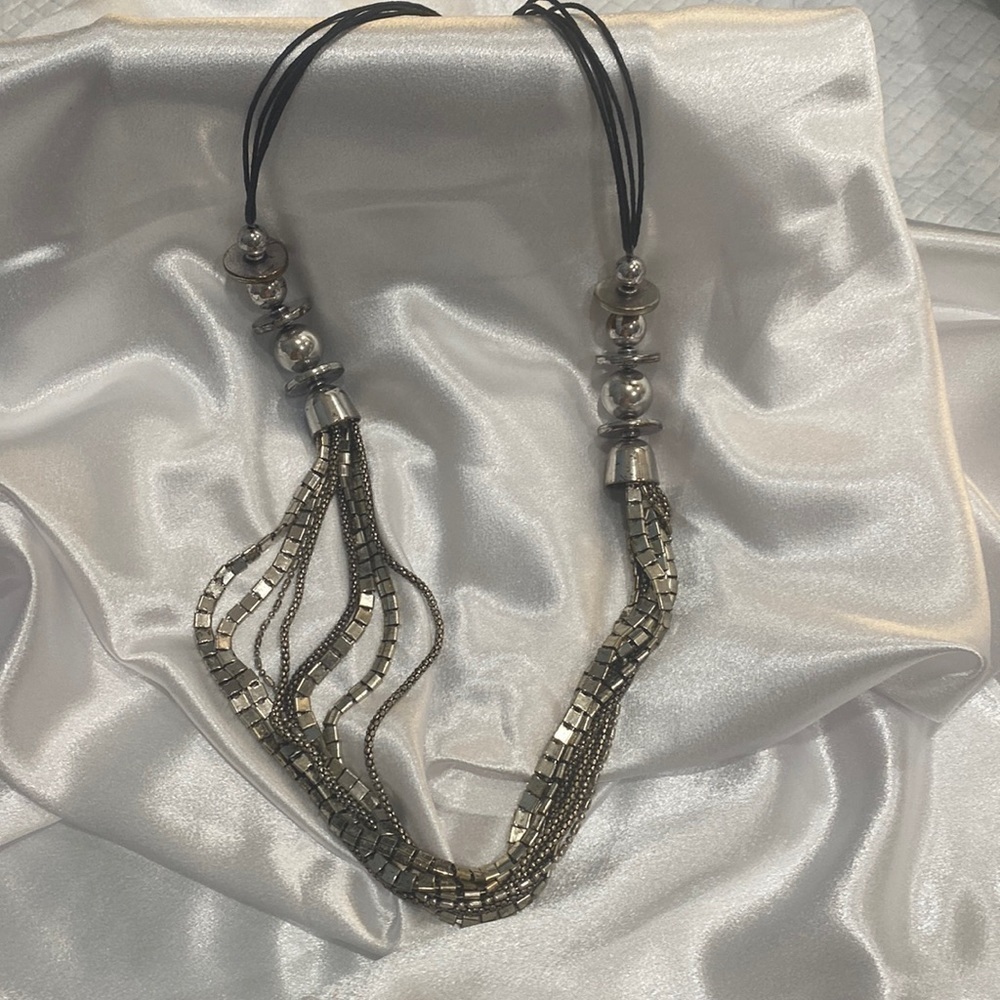 Women’s eight layered chain long necklace
